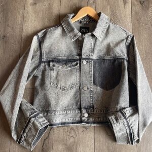 Zara Gray Denim Jacket